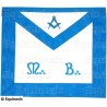 Tablier maçonnique en simili-cuir – Rito Francese Groussier – Maestro – Equerre et compas + MB – Vente grossiste
