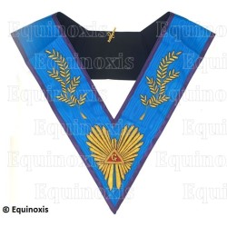 Collare massonico – Memphis e Misraim – Maestro Venerabile – Acacia 108 feuilles – Ricamo a mano – Vente grossiste