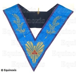 Collare massonico – Memphis e Misraim – Maestro Venerabile – Acacia 108 feuilles – Ricamo a macchina – Vente grossiste