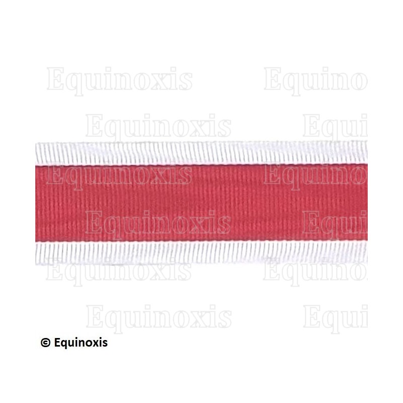 Nastro cangiante pour médailles – Rouge et blanc – Chevalier du Temple