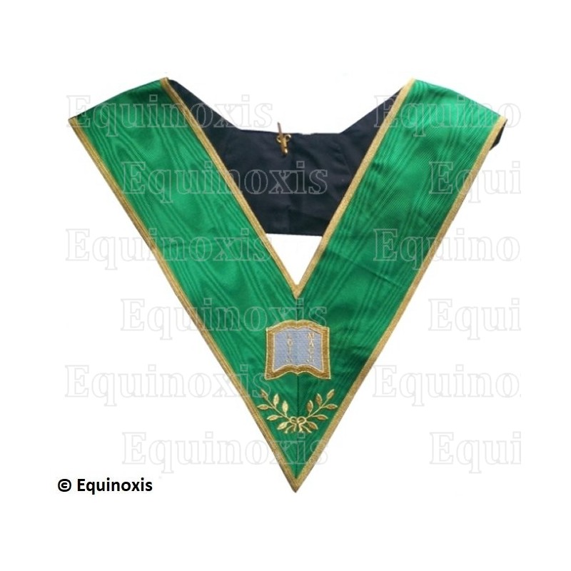Collare massonico –  Rito Cerneau – Orateur – Ricamo a macchina – Vente grossiste