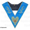 Collare massonico – Rito Francese Groussier – Maestro Venerabile – Acacia 108 feuilles – Ricamo a macchina – Vente grossiste