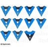 Collari massonici – Set Collège des 10 Officiers – Rito Francese Groussier – Ricamo a macchina – Vente grossiste