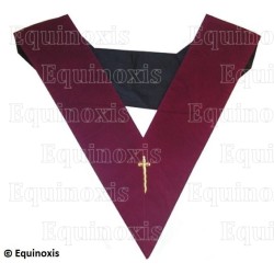 Sautoir maçonnique velours – RSAA – 14° grado – Couvreur – Ricamo a macchina – Vente grossiste