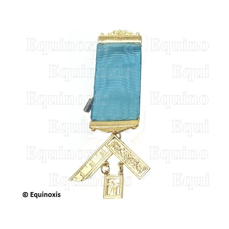 Médaille maçonnique – Rito Emulation – Passé Maître (PM) – Ruban couleur anglaise
