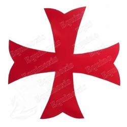 Croix templière rouge à coudre – PVC
