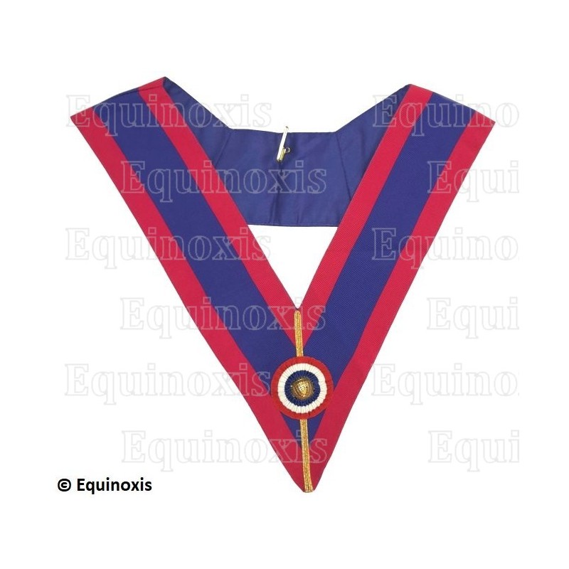 Collare massonico – Rito del Marchio – Principale – Coccarda tricolore