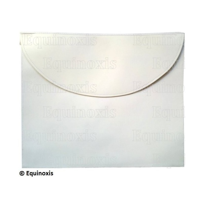 Grembiule massonico in pelle – Rito Standard di Scozia – Apprendista – 36 cm x 40 cm