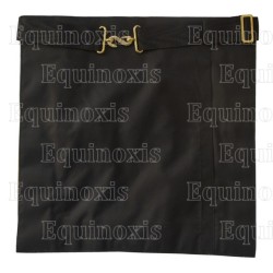 Grembiule massonico in pelle – Grand Ordre Egyptien (GOE) du GODF – 12° grado – Ricamo a macchina