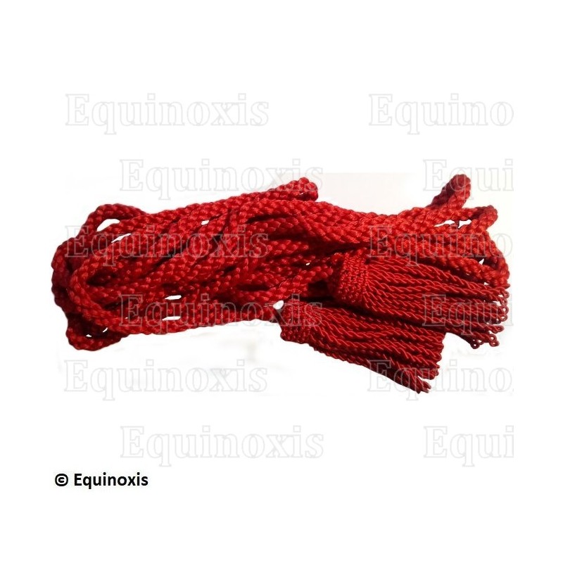 Cordelière maçonnique – Rouge - 2 mètres