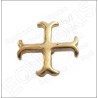 Spilla templare – Croce templare patente – Metallo dorato – Vente grossiste