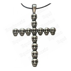 Ciondolo gotico – Croce con crani