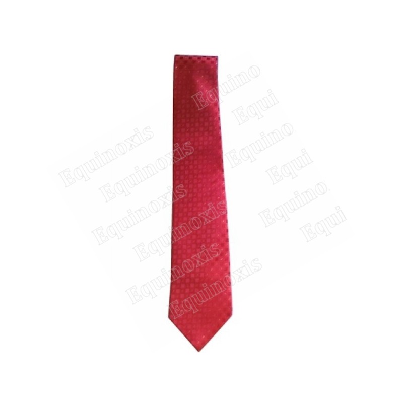 Cravate microfibres – Rouge à motifs