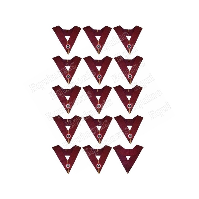 Collari massonici – Arco Reale – Set de 14 sautoirs d'Officiers