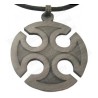 Ciondolo medievale – Croce di Fanjeaux – Metallo argentato
