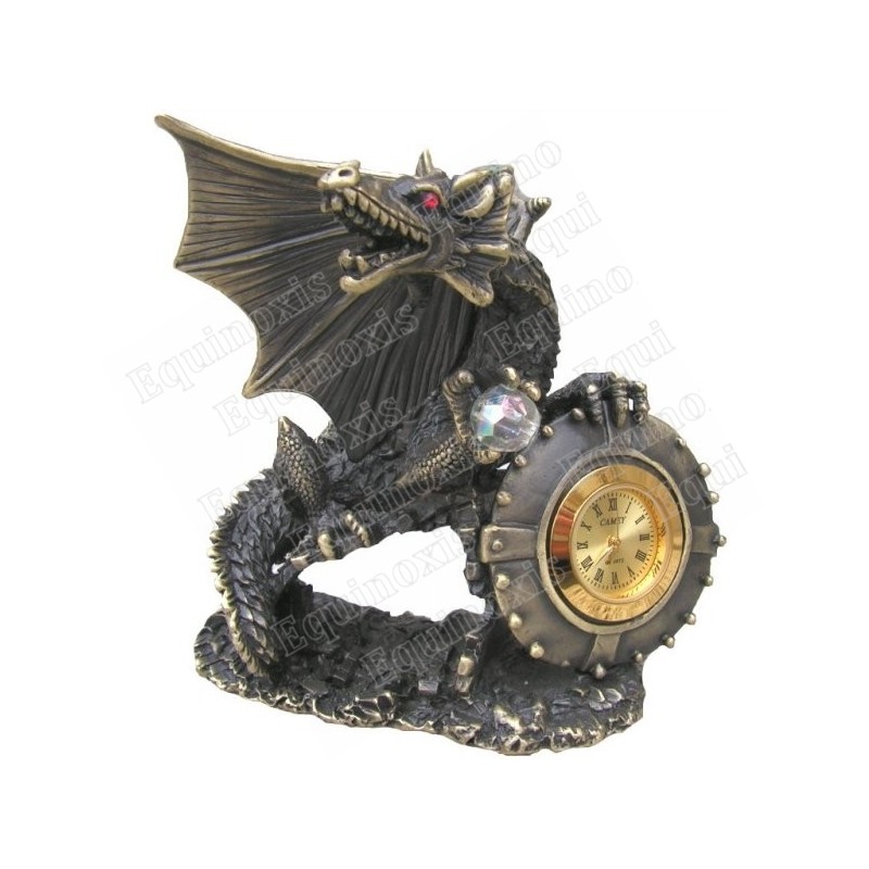 Figurina drago in peltro – Orologio drago