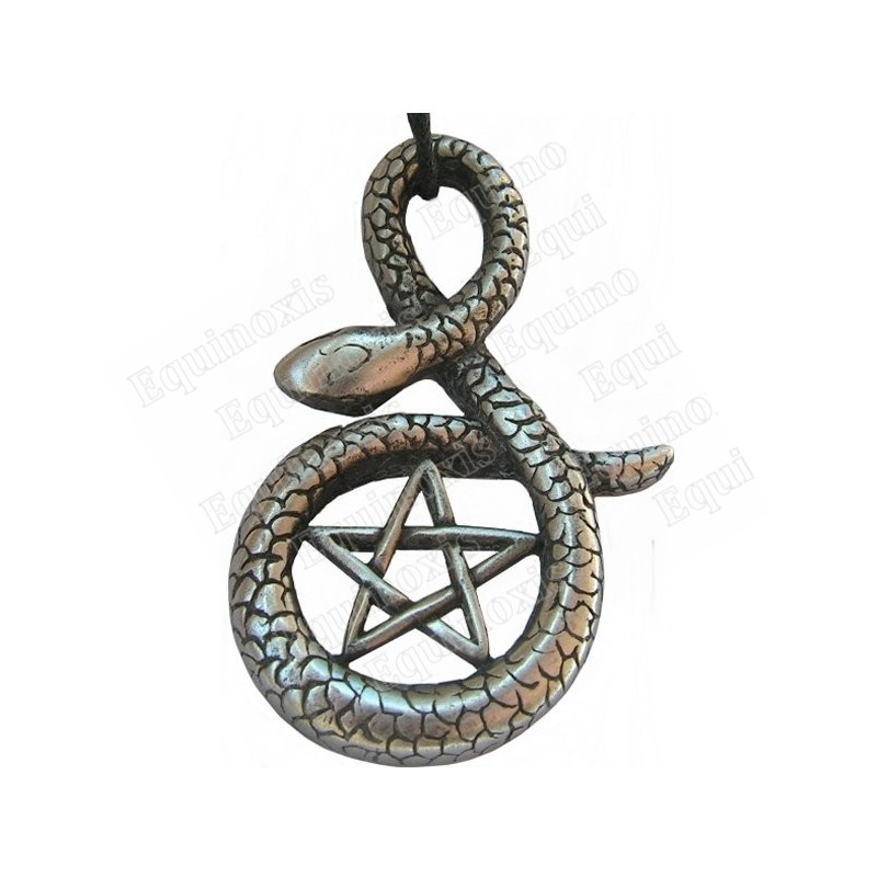 Ciondolo simbolico – Pentagramma nel serpente