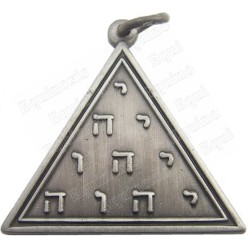 Ciondolo simbolico – Tetraktys pitagorica – Metallo argentato