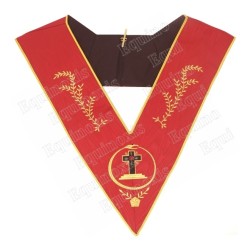 Collare massonico – RSAA – 18° grado – Très Sage Atarsatha (TSA) – Ourobouros et croix latine
